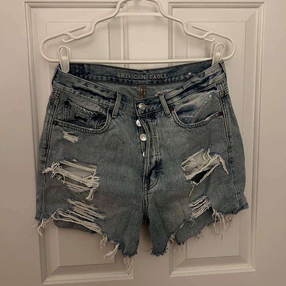 American Eagle Outfitters Jean Shorts Distressed Style
